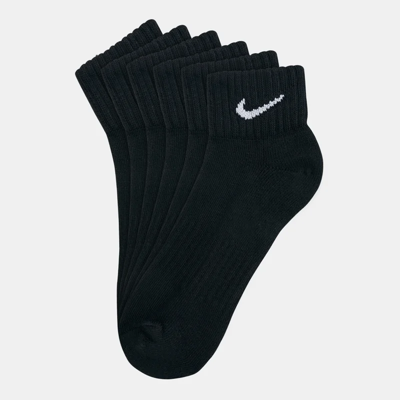 Nike Black Value Quarter Socks (3 Pack)  | Best Price UAE